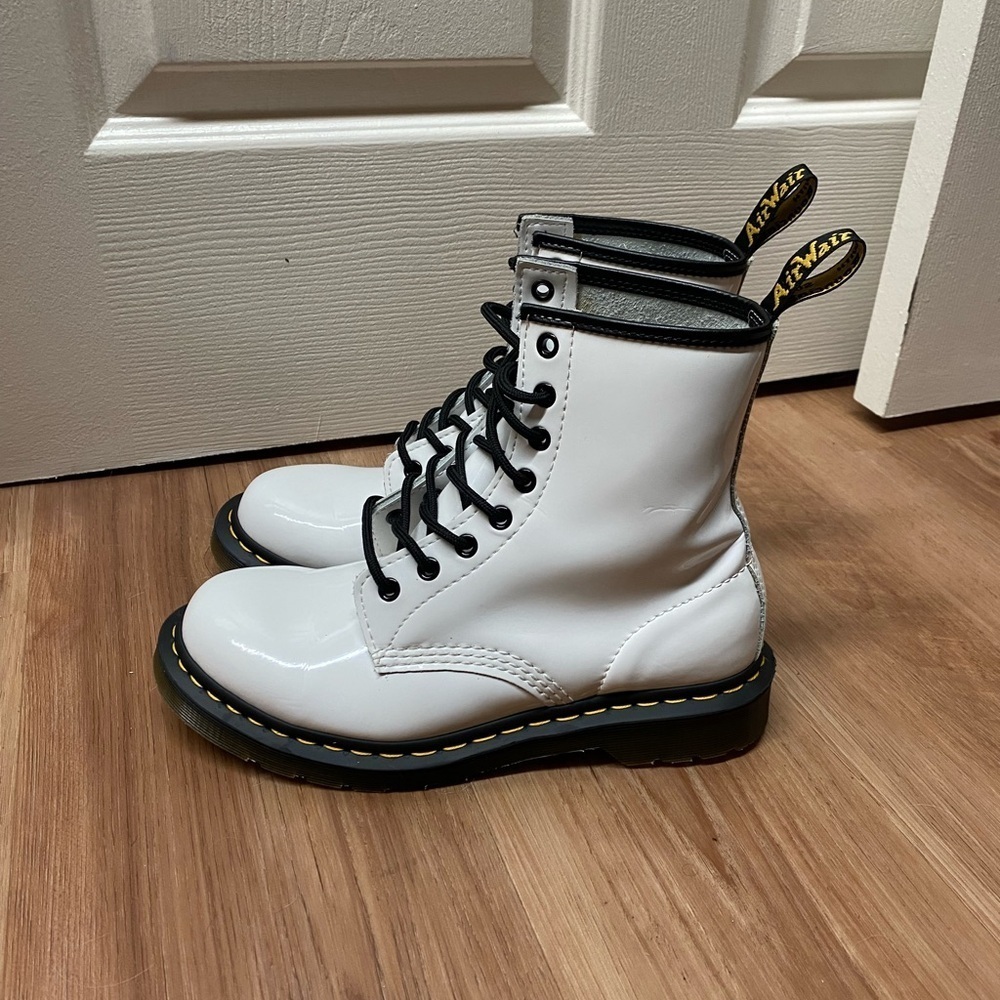 Dr. Martens Women’s Patent Leather Boots Bundle 1460 And Zavala Sizes 8 And 7 - Picture 5 of 10